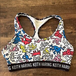 Keith Haring Graphic Sports Bra